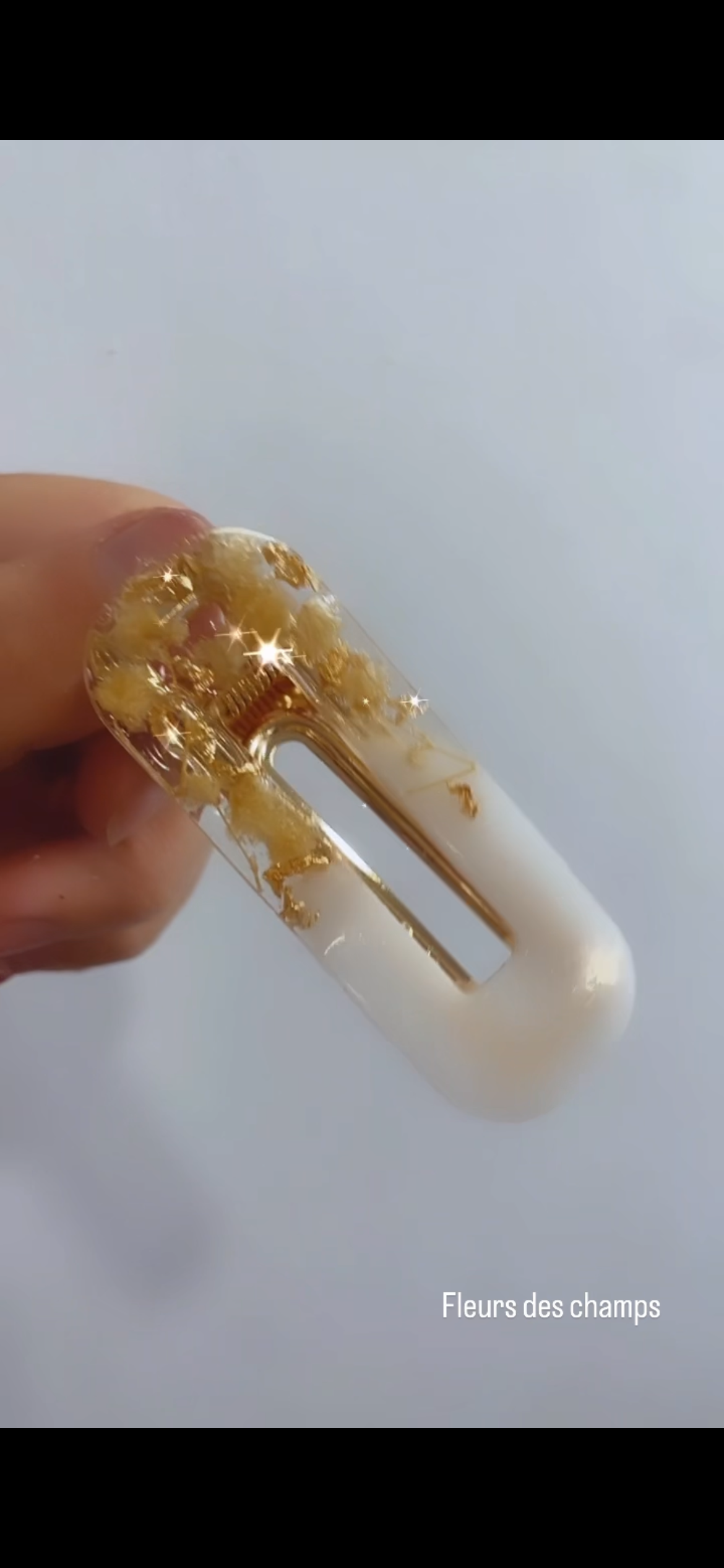 Barrette fleurs des champs